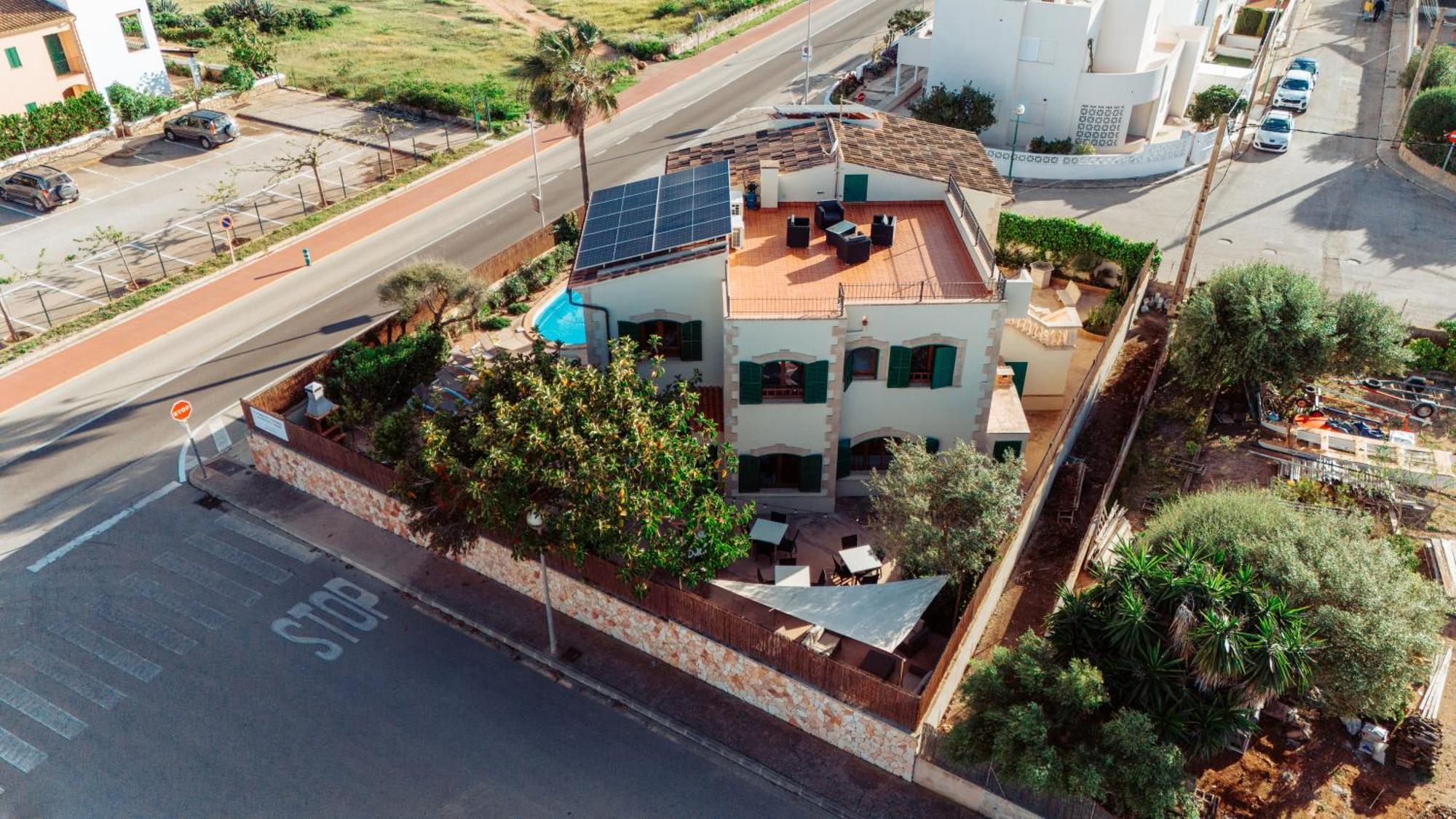 Mallorca Finca Haus Mit Pool Direkt Am Meer Es Trenc, Bootstour Moeglich Sa Rapita Exterior photo